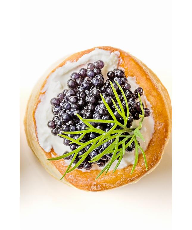 キャビア、クリームチーズ