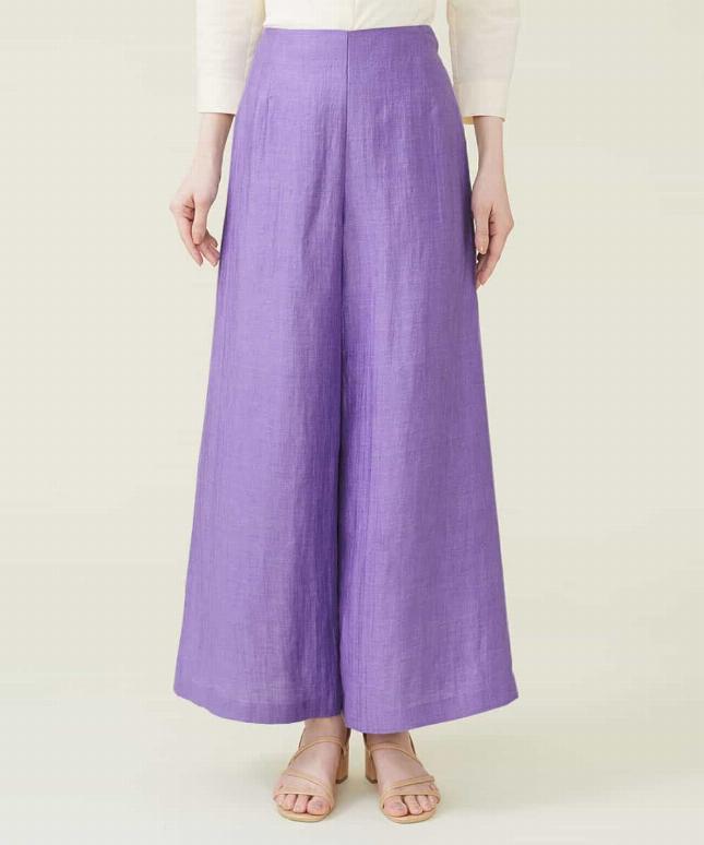 リネンワイドパンツ