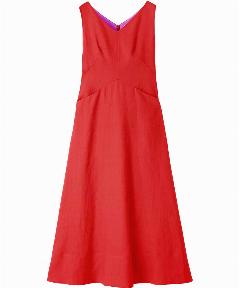 リネンスリーブレスドレス