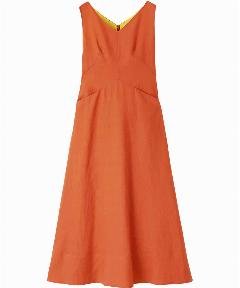 リネンスリーブレスドレス